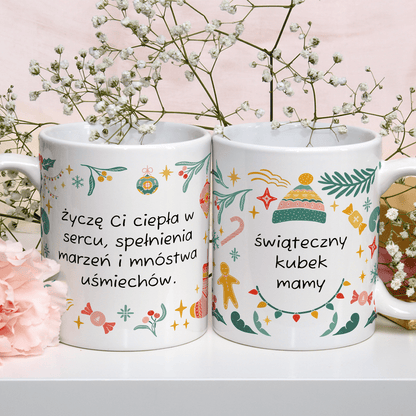 Dla mamy na święta - 1x Kubek z nadrukiem, spersonalizowany prezent dla mamy - idamell.com