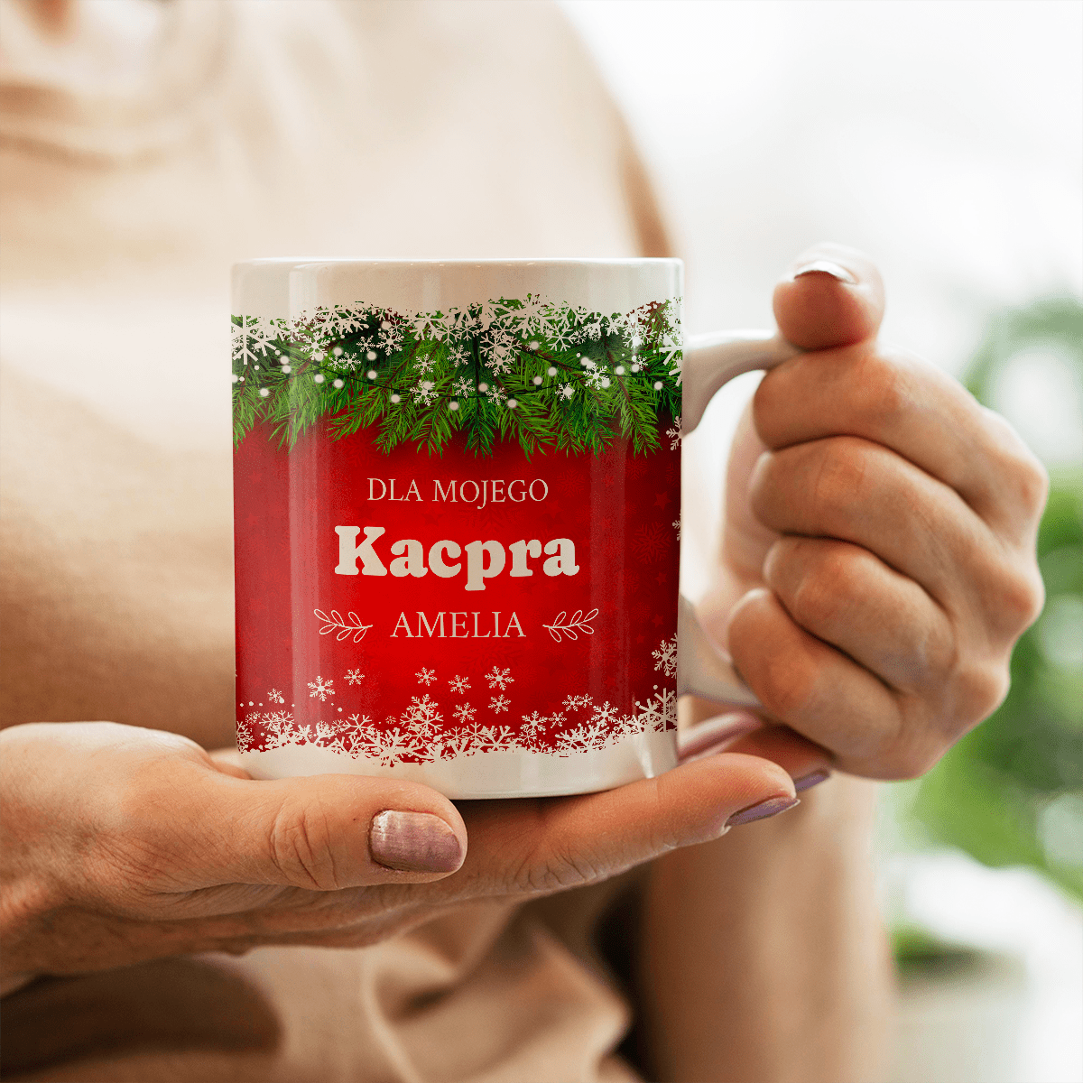 Dla mojego chłopaka na święta - 1x Kubek z nadrukiem, spersonalizowany prezent dla mężczyzny - idamell.com