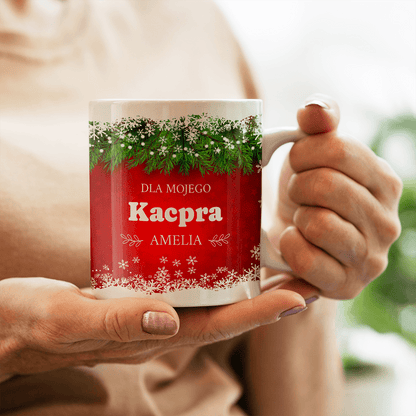 Dla mojego chłopaka na święta - 1x Kubek z nadrukiem, spersonalizowany prezent dla mężczyzny - idamell.com