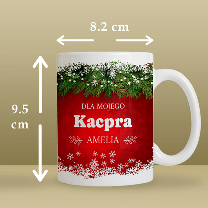 Dla mojego chłopaka na święta - 1x Kubek z nadrukiem, spersonalizowany prezent dla mężczyzny - idamell.com