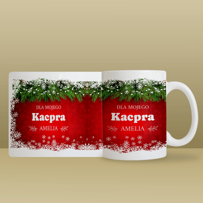 Dla mojego chłopaka na święta - 1x Kubek z nadrukiem, spersonalizowany prezent dla mężczyzny - idamell.com