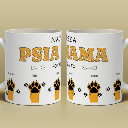 Dla psiej mamy - 1x Kubek z nadrukiem, spersonalizowany prezent - idamell.com