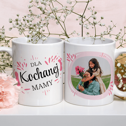 Dla ukochanej mamy - 1x Kubek z nadrukiem, spersonalizowany prezent dla mamy - idamell.com