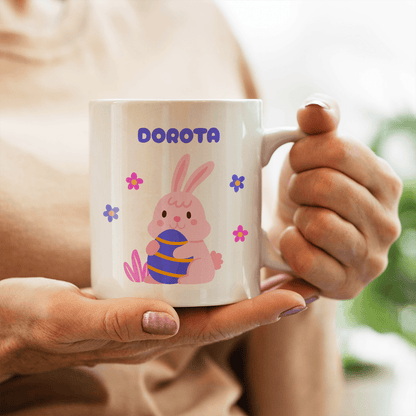 Happy Easter! - 1x Kubek z nadrukiem, spersonalizowany prezent dla niej - idamell.com
