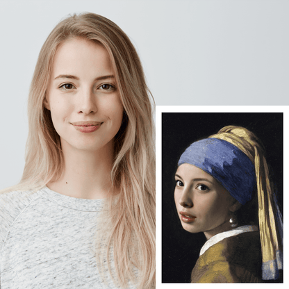Historyczny portret jednoosobowy - druk na płótnie, spersonalizowany prezent - idamell.com - Wyjątkowe Prezenty