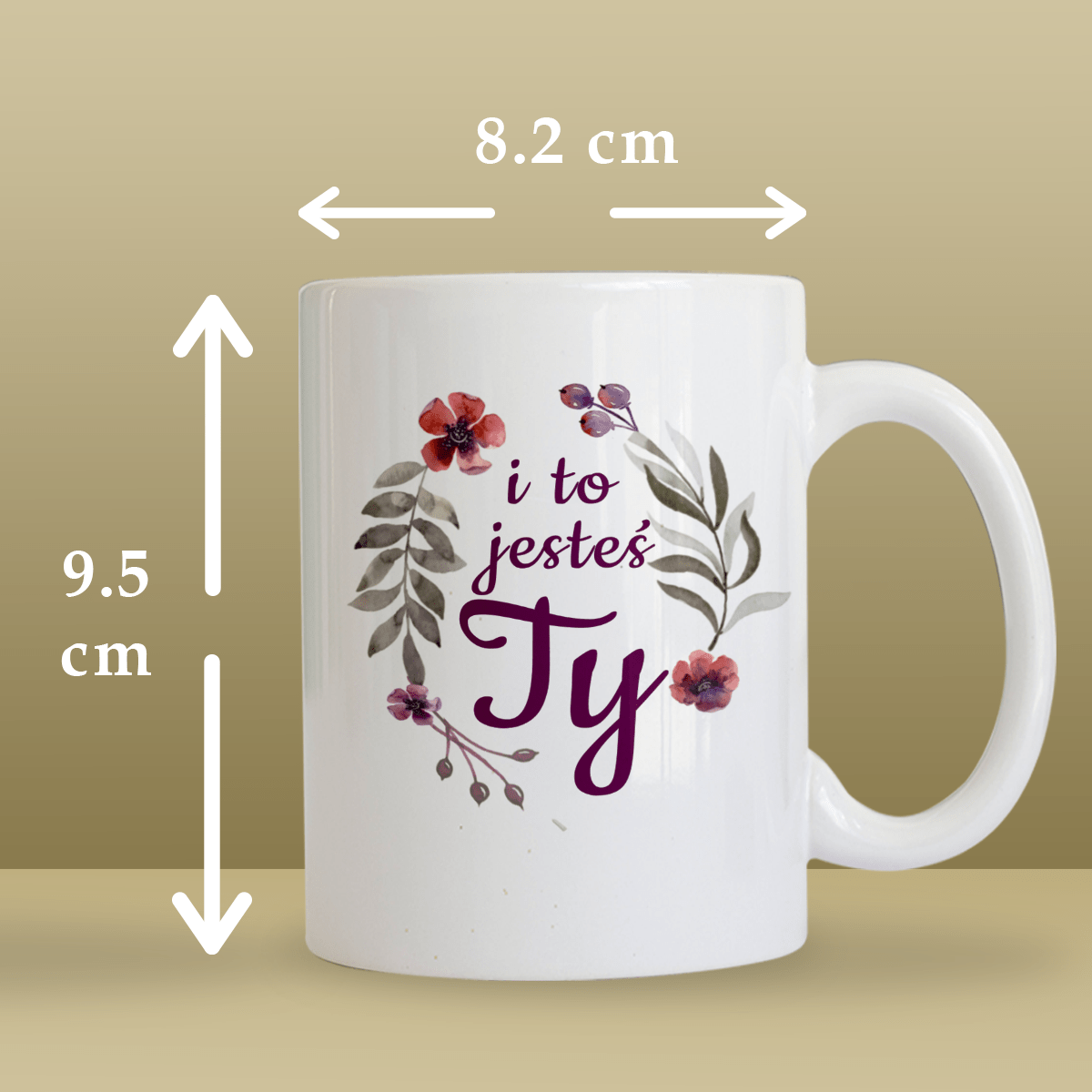 Jedyna siostra - 1x Kubek z nadrukiem, spersonalizowany prezent dla siostry - idamell.com