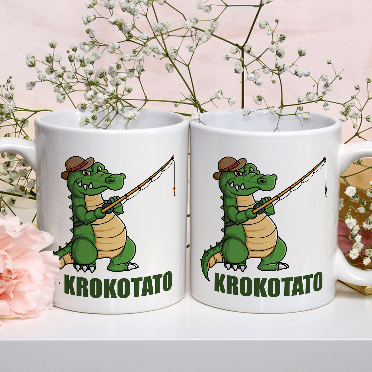 Krokodyl tata - 1x Kubek z nadrukiem, spersonalizowany prezent dla taty - idamell.com