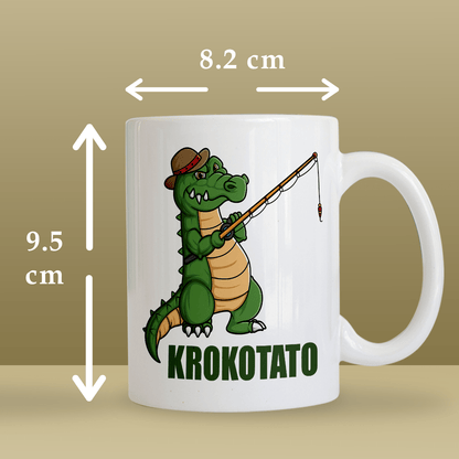 Krokodyl tata - 1x Kubek z nadrukiem, spersonalizowany prezent dla taty - idamell.com