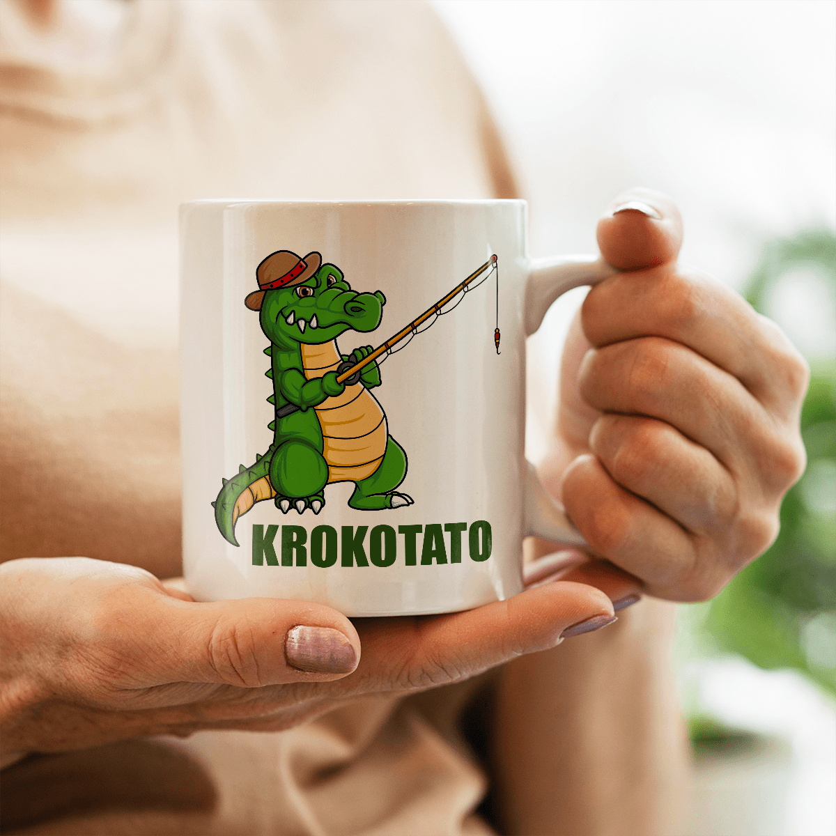 Krokodyl tata - 1x Kubek z nadrukiem, spersonalizowany prezent dla taty - idamell.com