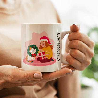 Ktoś wyjątkowy - 1x Kubek z nadrukiem, spersonalizowany prezent dla siostry - idamell.com