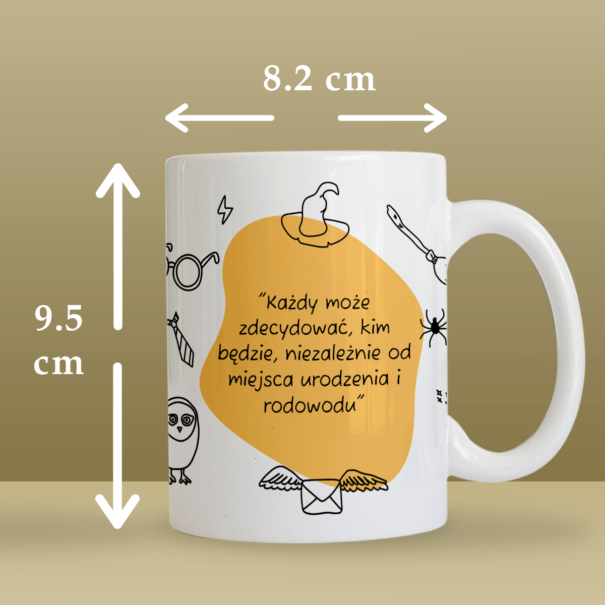 Magia jest w pobliżu - 1x Kubek z nadrukiem, prezent dla chłopaka - idamell.com