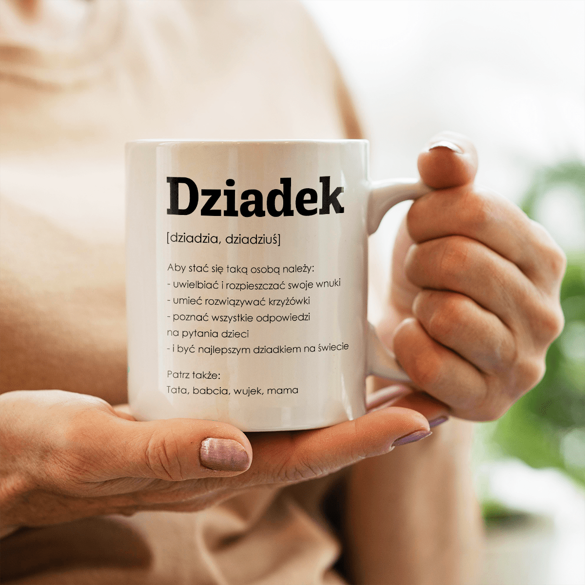 Mój dziadek - 1x Kubek z nadrukiem, spersonalizowany prezent dla dziadka - idamell.com