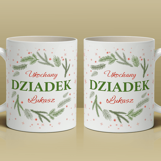 Mój kochany dziadek - 1x Kubek z nadrukiem, spersonalizowany prezent dla dziadka - idamell.com