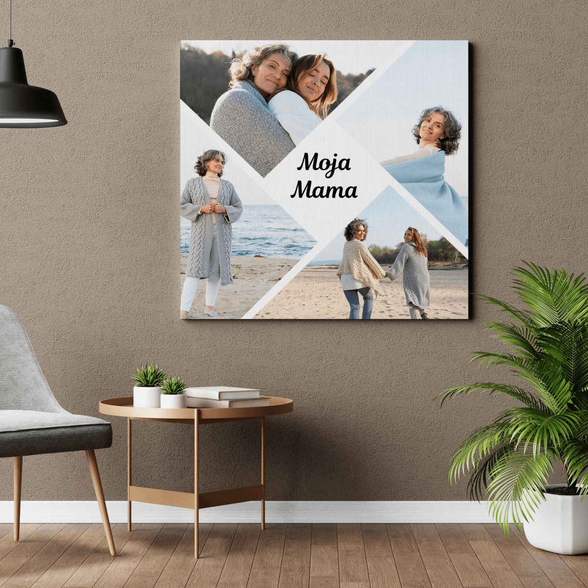 Moja mama kolaż - druk na płótnie, spersonalizowany prezent dla mamy - idamell.com - Wyjątkowe Prezenty