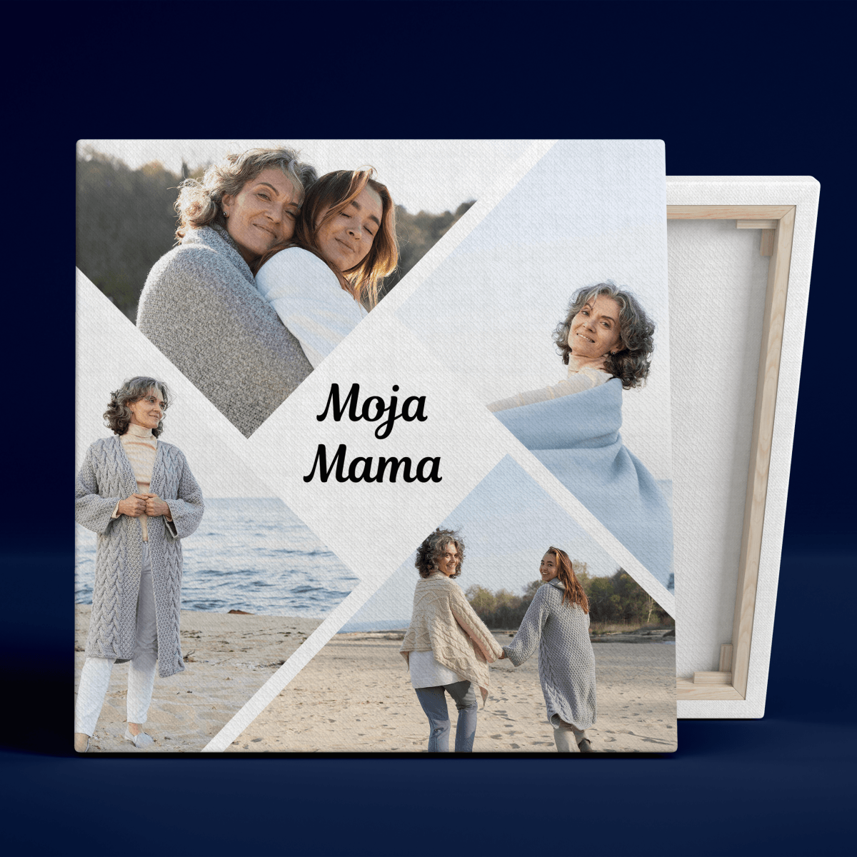 Moja mama kolaż - druk na płótnie, spersonalizowany prezent dla mamy - idamell.com - Wyjątkowe Prezenty