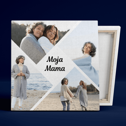 Moja mama kolaż - druk na płótnie, spersonalizowany prezent dla mamy - idamell.com - Wyjątkowe Prezenty