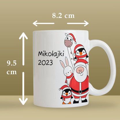 Na Mikołajki - 1x Kubek z nadrukiem, spersonalizowany prezent dla siostry - idamell.com