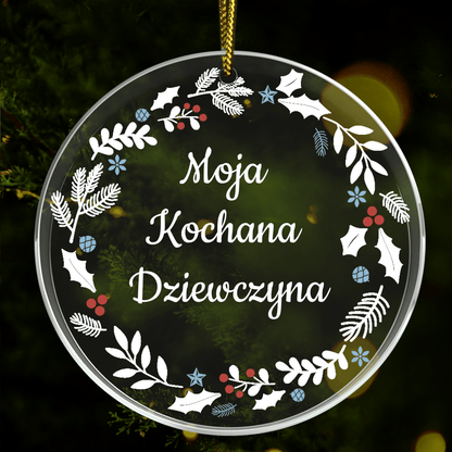 Na święta dla ukochanej - bombka choinkowa, spersonalizowany prezent dla dziewczyny - idamell.com