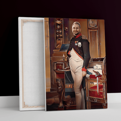 Napoleon portret - druk na płótnie, spersonalizowany prezent dla niego - idamell.com