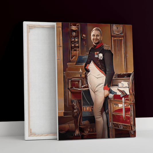 Napoleon portret - druk na płótnie, spersonalizowany prezent dla niego - idamell.com