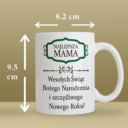 Od twojego syna - 1x Kubek z nadrukiem, spersonalizowany prezent dla mamy - idamell.com