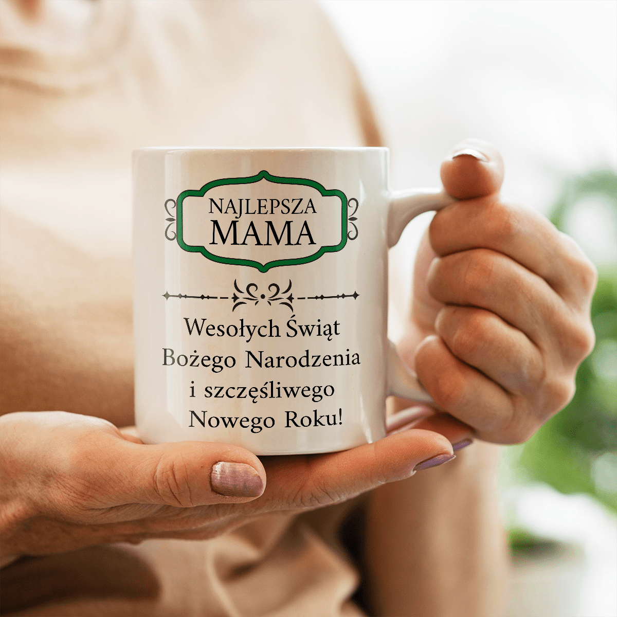 Od twojego syna - 1x Kubek z nadrukiem, spersonalizowany prezent dla mamy - idamell.com