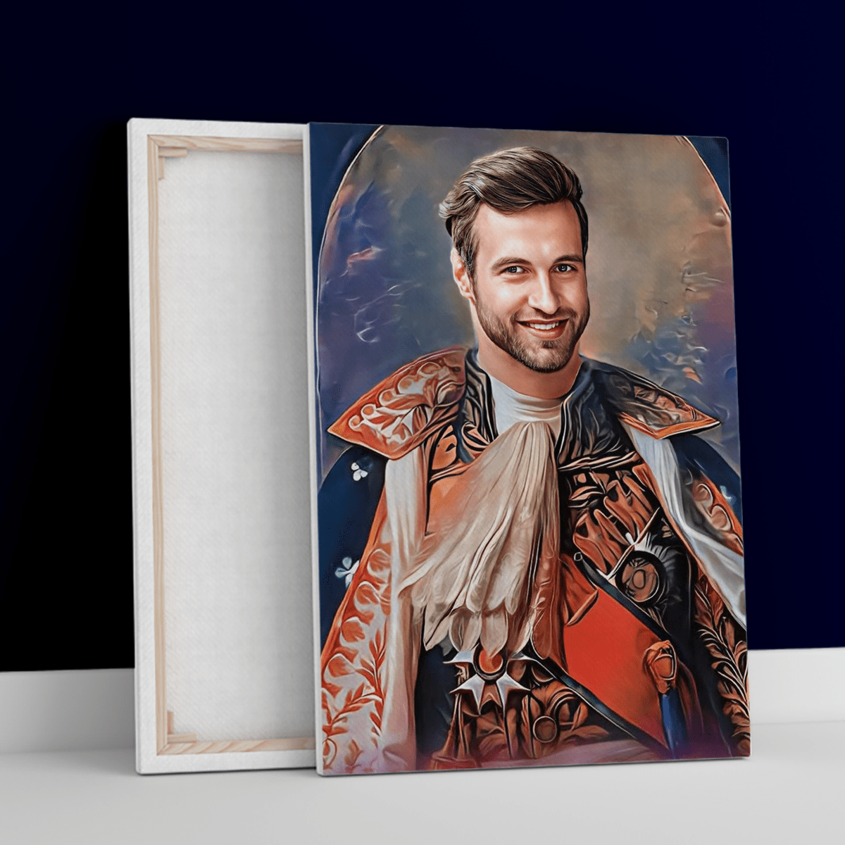 Portret historyczny Napoleon - druk na płótnie, spersonalizowany prezent dla mężczyzny - idamell.com