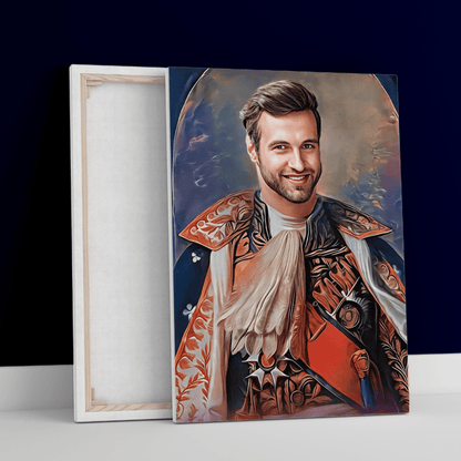 Portret historyczny Napoleon - druk na płótnie, spersonalizowany prezent dla mężczyzny - idamell.com