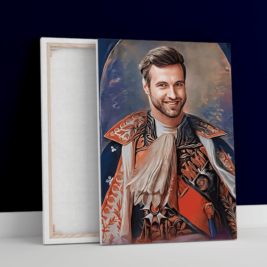 Portret historyczny Napoleon - druk na płótnie, spersonalizowany prezent dla mężczyzny - idamell.com
