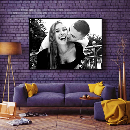 Portret Na Płótnie Styl Sketch - Personalizowany Portret Ze Zdjęcia, Zdjęcie Na Płótnie, Prezent Personalizowany - idamell.com - Wyjątkowe Prezenty