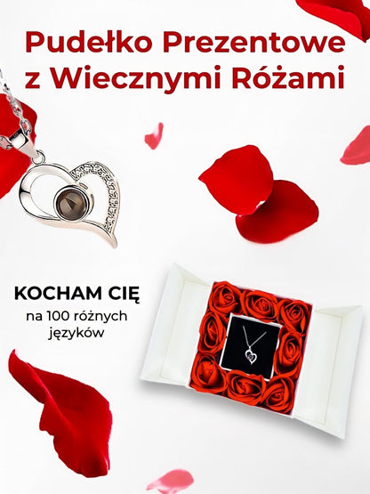 Pudełko Prezentowe z Wiecznymi Różami na biżuterię + GRATISY - idamell.com - Wyjątkowe Prezenty