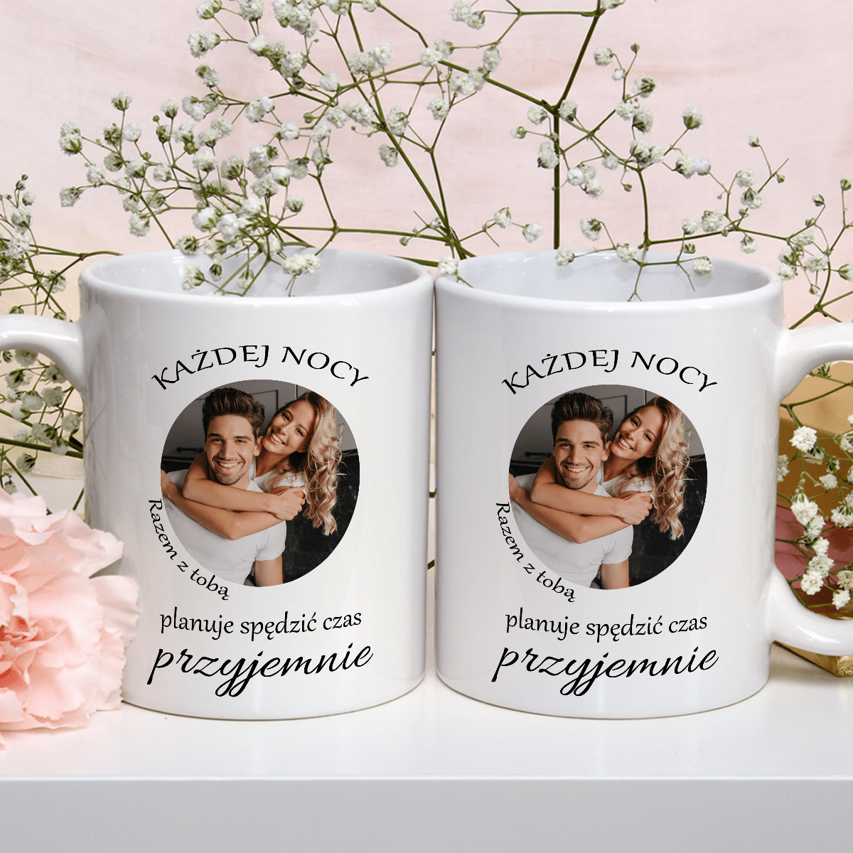 Razem z Tobą - 1x Kubek z nadrukiem, spersonalizowany prezent dla pary - idamell.com