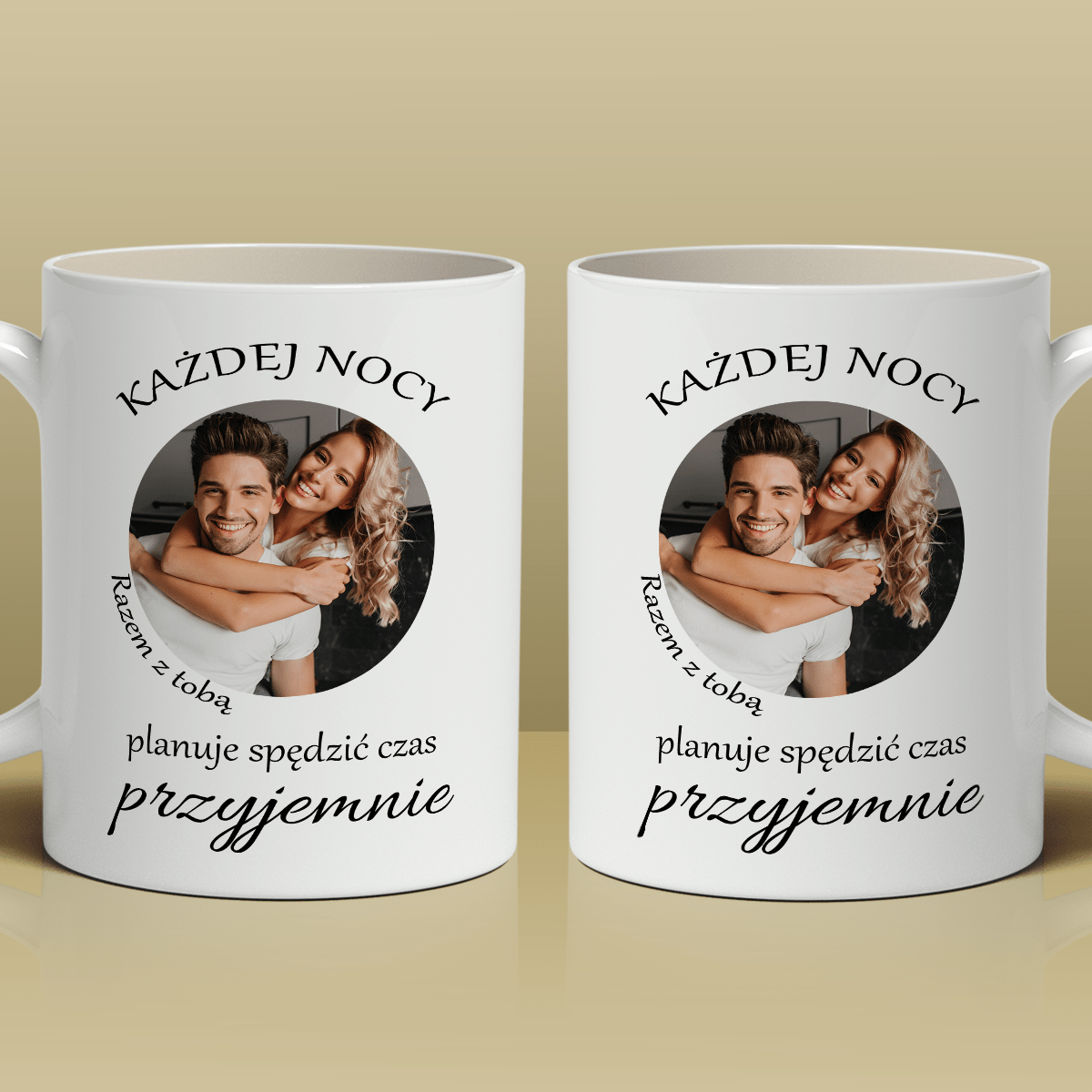 Razem z Tobą - 1x Kubek z nadrukiem, spersonalizowany prezent dla pary - idamell.com