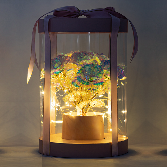 Elegancki Box z Różami LED