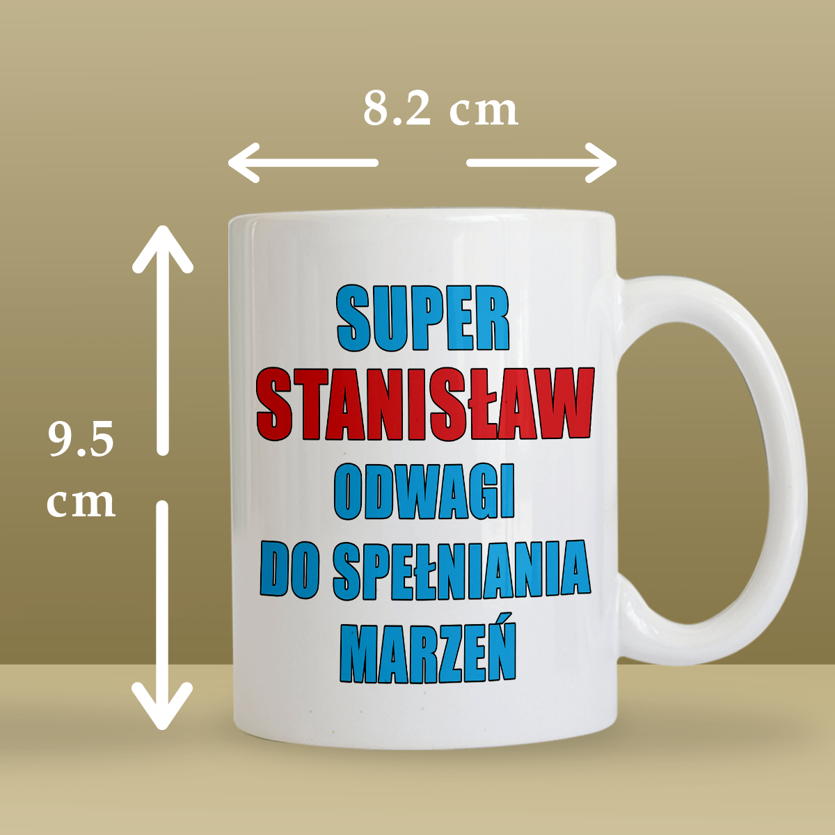 Superman na 21. urodziny - 1x Kubek z nadrukiem, spersonalizowany prezent dla niego - idamell.com