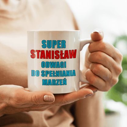 Superman na 21. urodziny - 1x Kubek z nadrukiem, spersonalizowany prezent dla niego - idamell.com