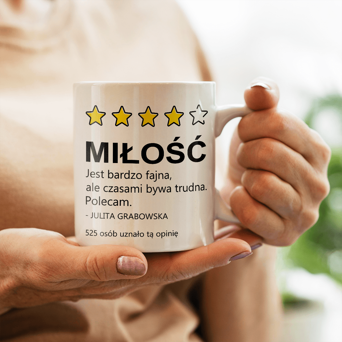 Ta miłość - Kubek z nadrukiem, spersonalizowany prezent dla pary - idamell.com