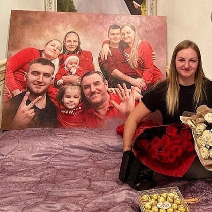 Zdjęcie na płótnie | Prezent dla rodziny, taty, mamy | Wydruk na płótnie - idamell.com - Wyjątkowe Prezenty