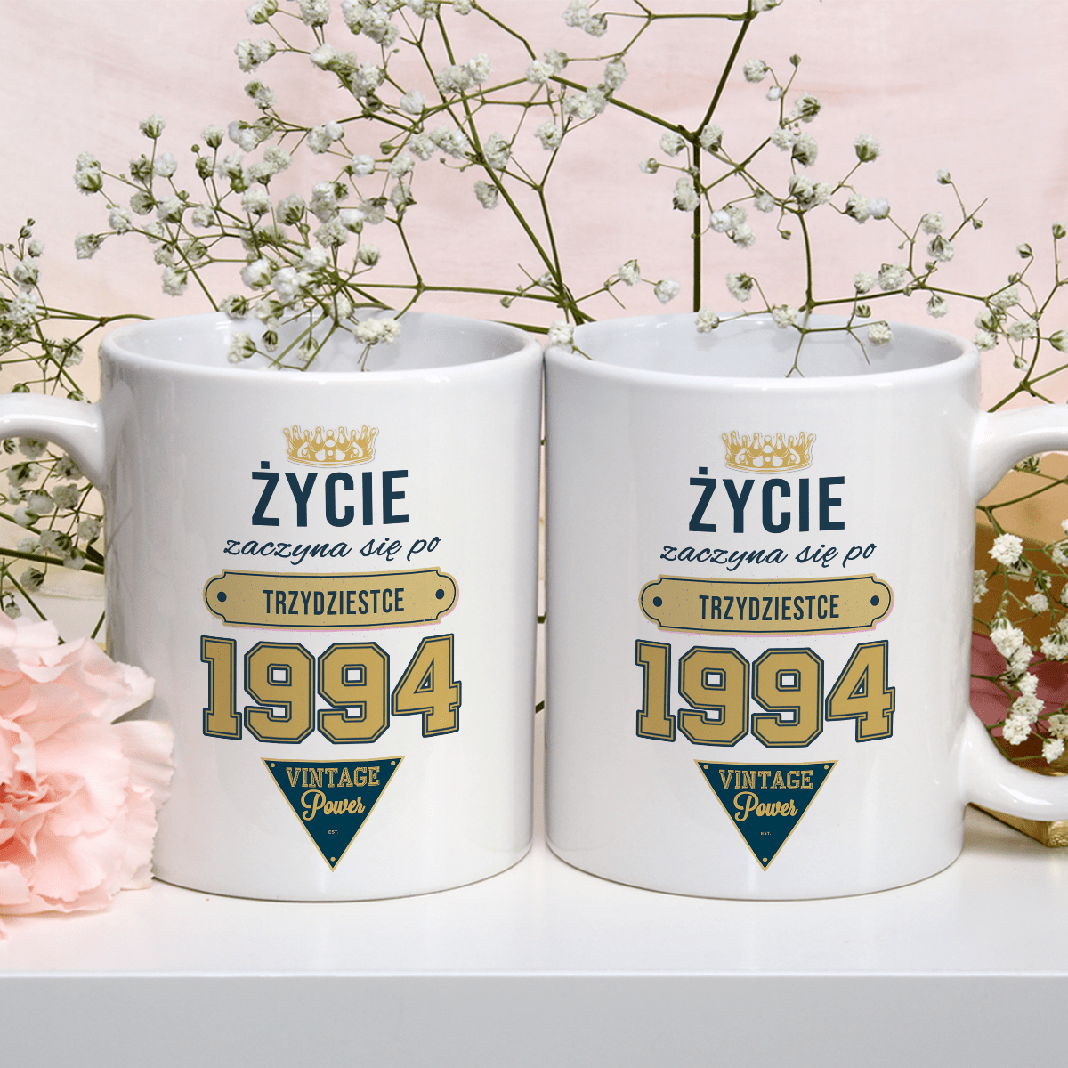 Życie po 30 - 1x Kubek z nadrukiem, spersonalizowany prezent dla niego - idamell.com